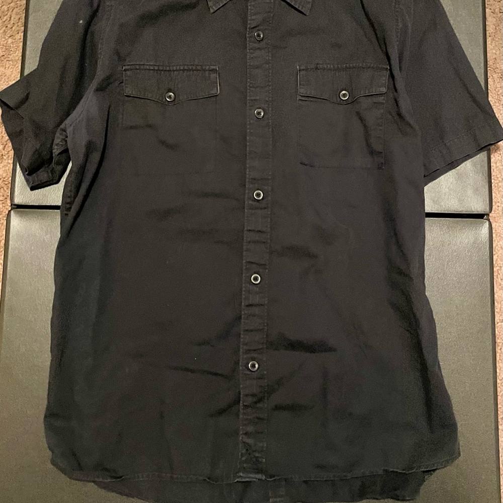 Men's Black Quick silver button up